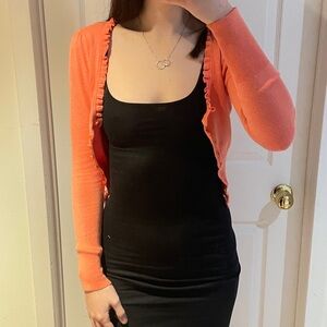 Urban Outfitters Orange Cardigan